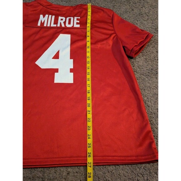 Athlete's Thread Alabama Crimson Tide Jalen Milroe Football Jersey Made in USA - Picture 6 of 6